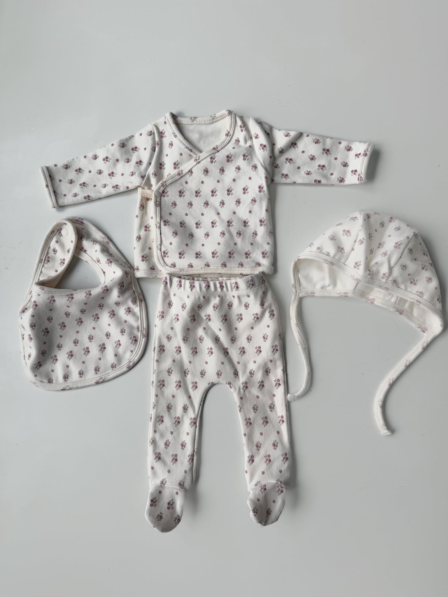 Kate Footie Set | Ivory