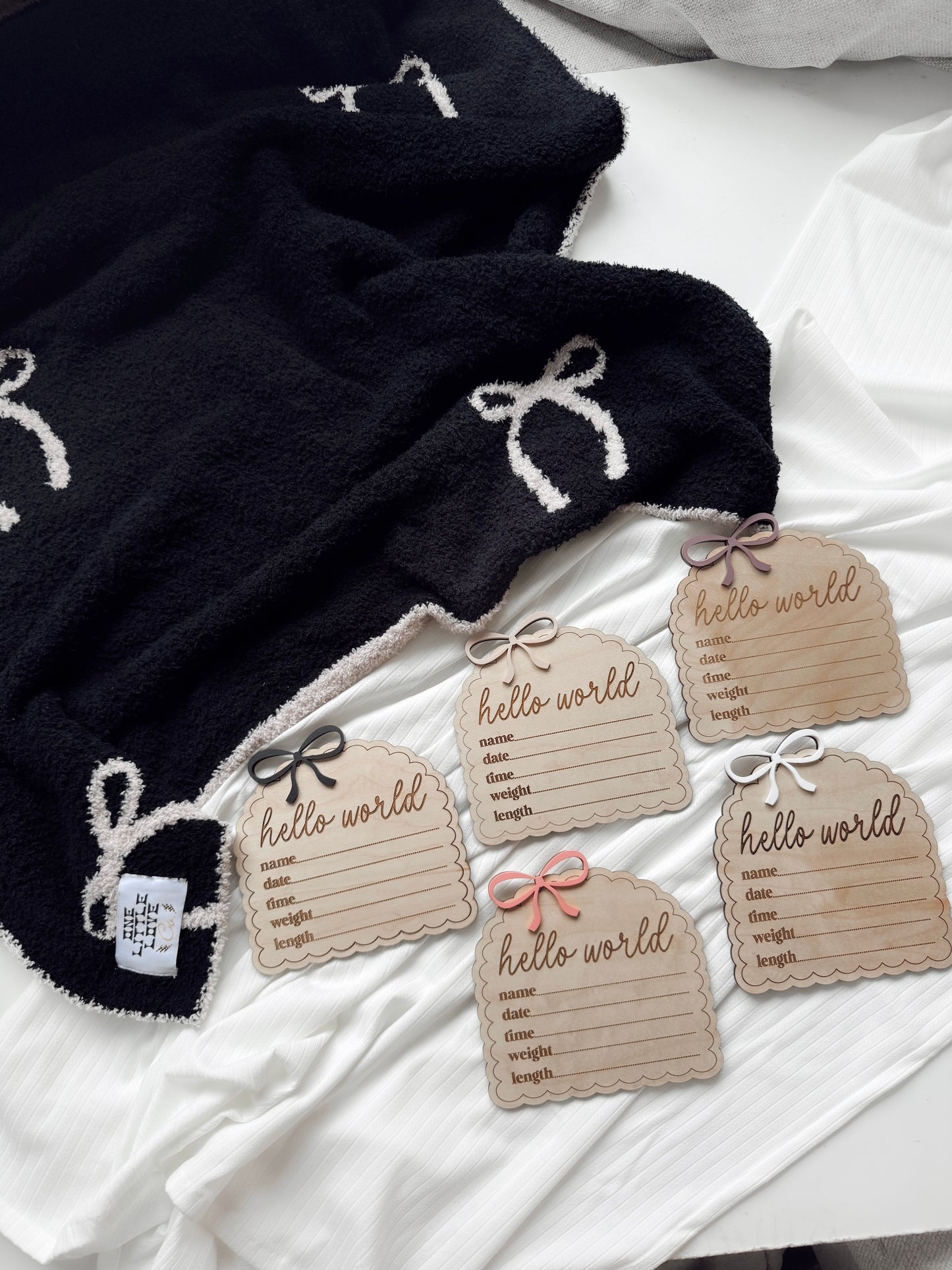 Hello World Bow | Baby Announcement