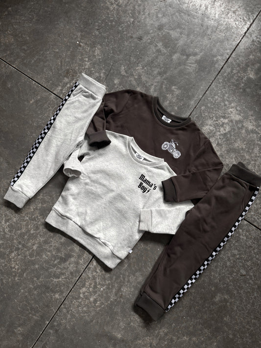 Mama’s Boy | Light Gray Set