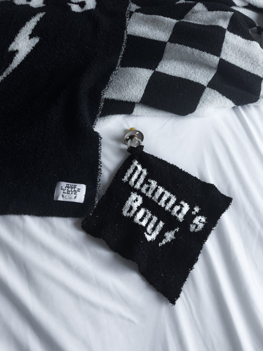 Mama's Boy | Black Knit Lovey
