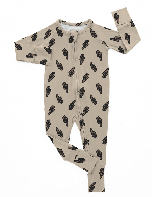 Bold Lightning Bolt | Bamboo Romper