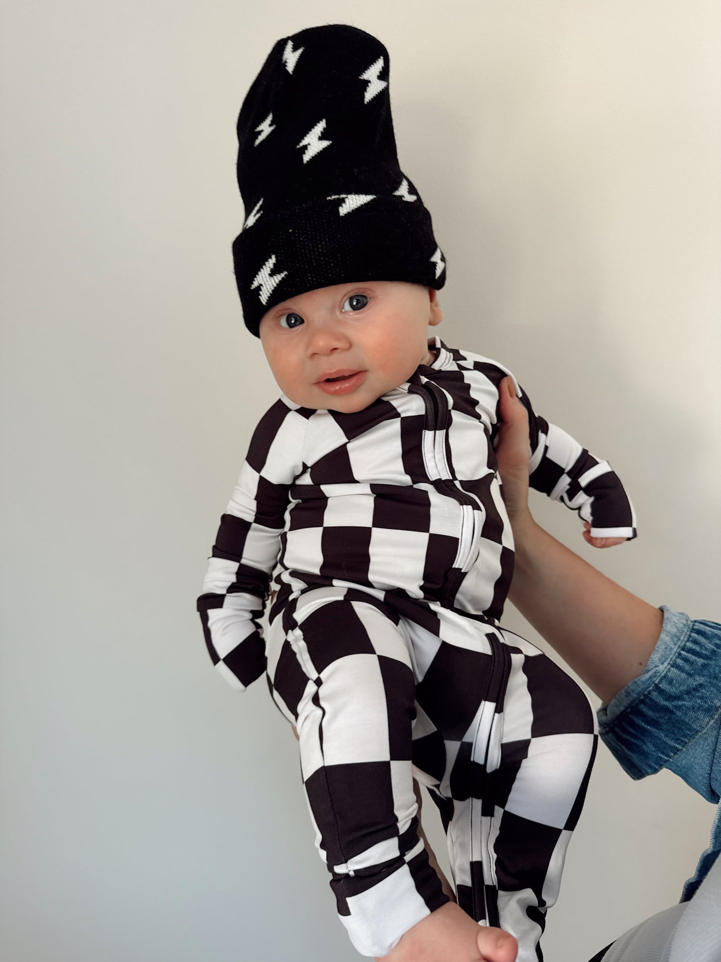 Rectangle Checks | Bamboo Romper