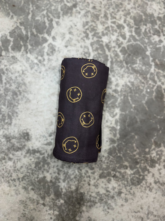 Distressed Smiley | Muslin Blanket