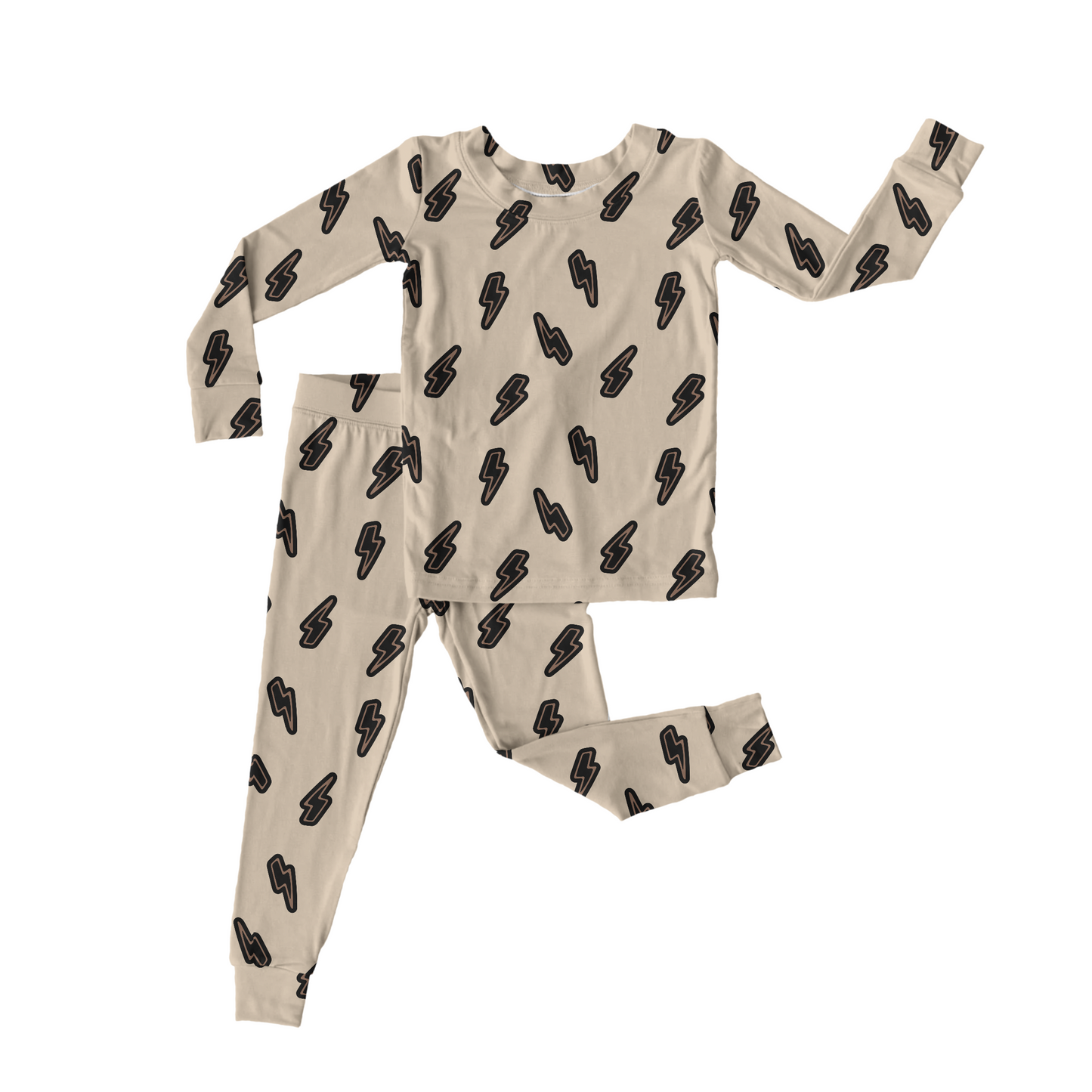 Neutral Lightning Bolt | Bamboo Two-Piece