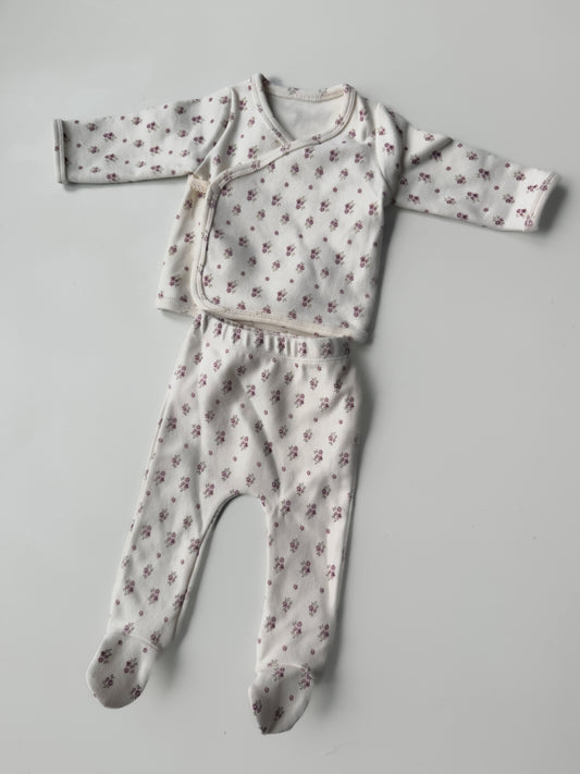 Kate Footie Set | Ivory