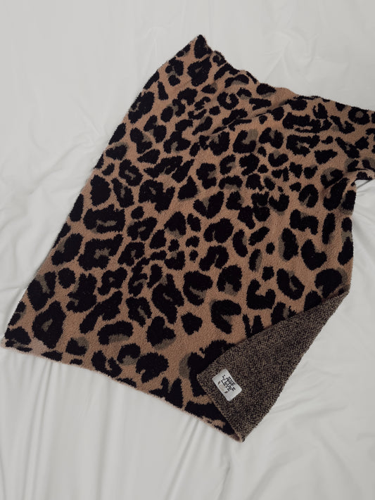 Leopard | Knit Plush Blanket