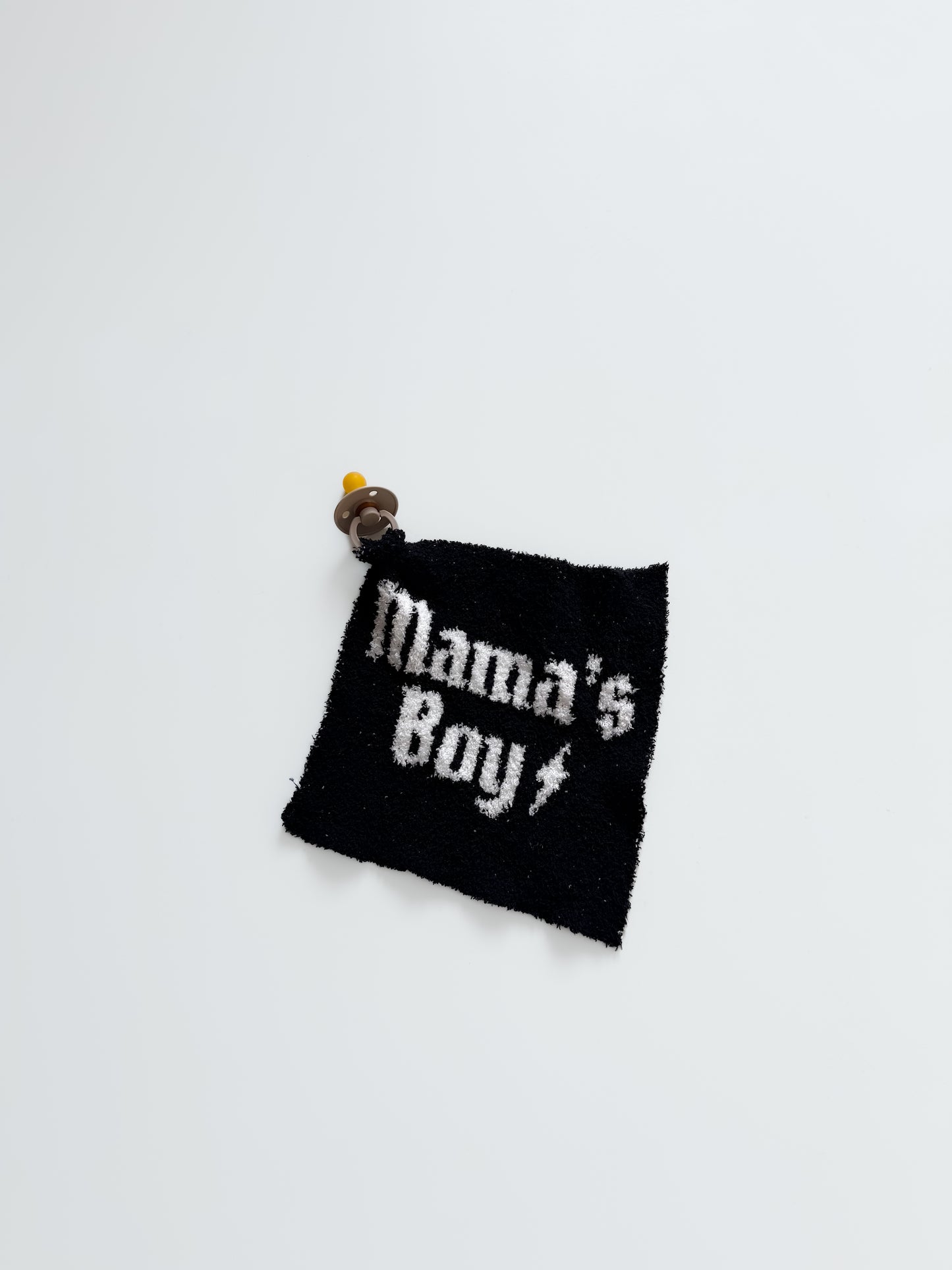 Mama's Boy | Black Knit Lovey