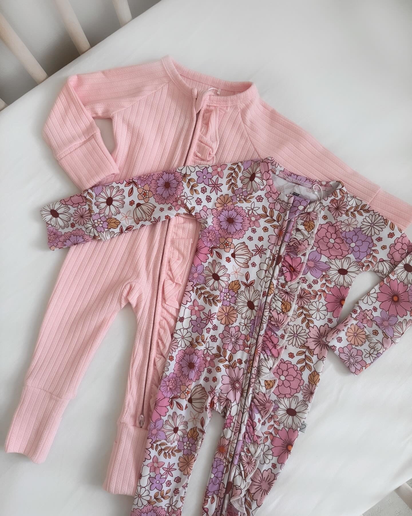 Boho Floral | Bamboo Frill Romper