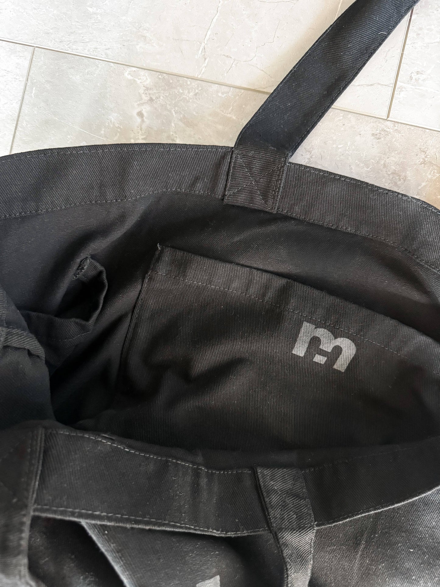 Mother. | Black Oversized Tote