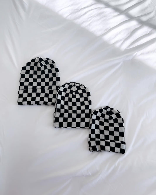Black & White Checkered| Beanie