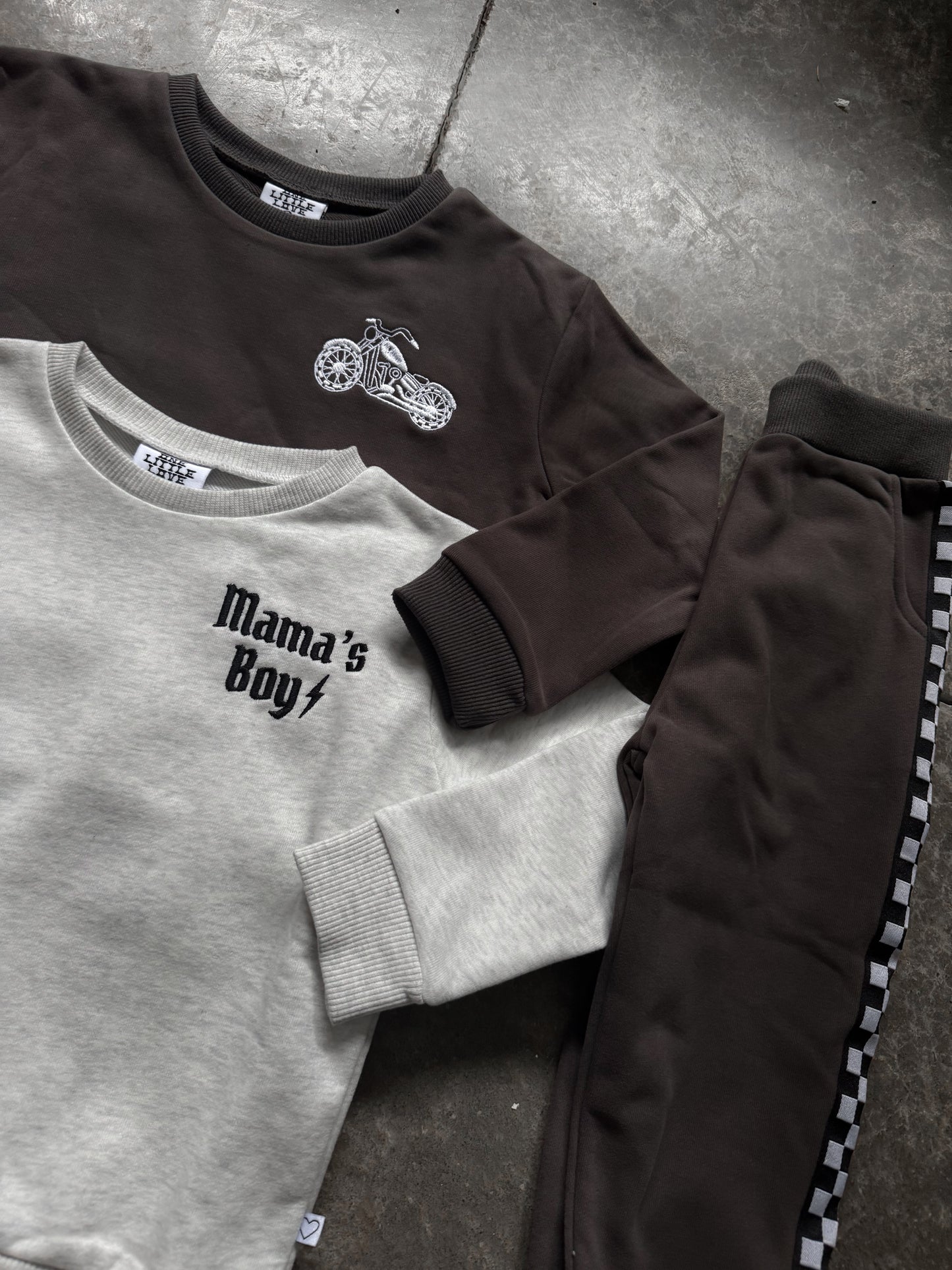 Mama’s Boy | Light Gray Set