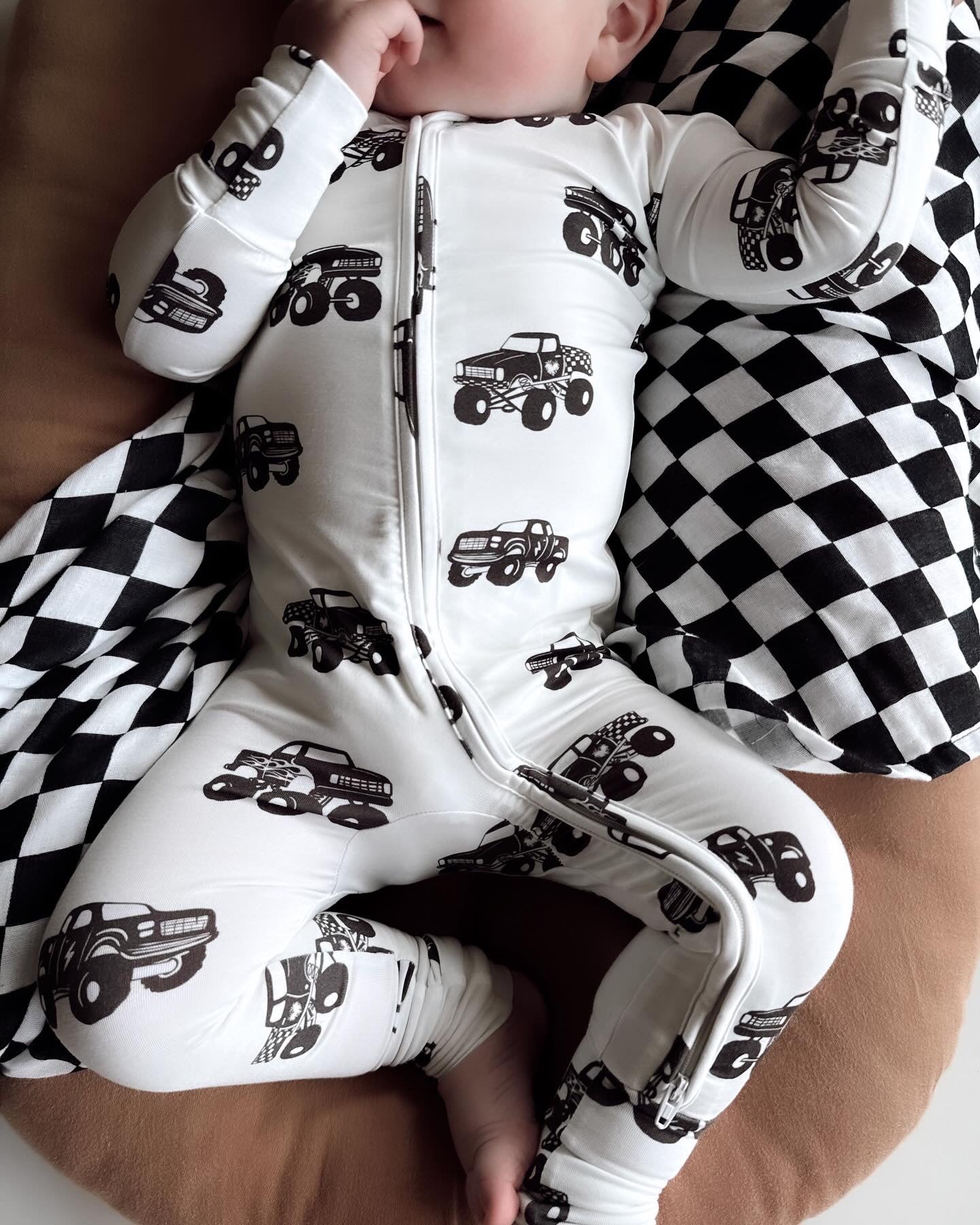 Cream Monster Truck | Bamboo Two - Piece
