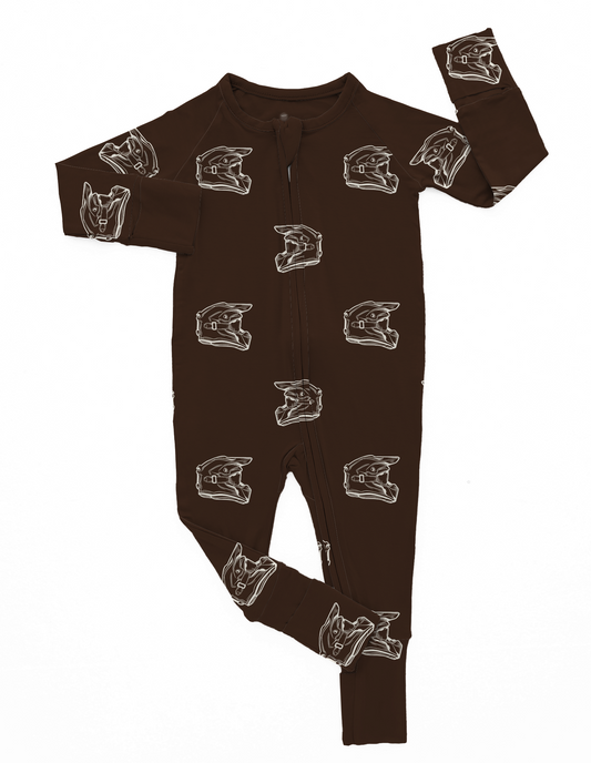 Moto | Brown Bamboo Romper