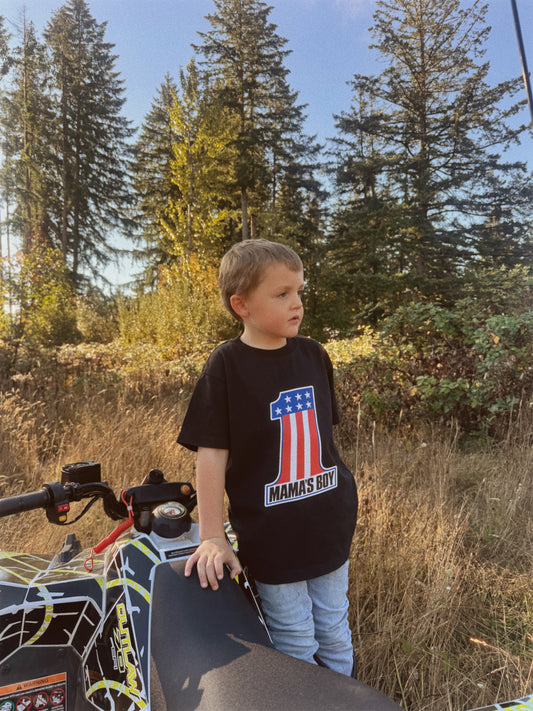 # 1 Mama’s Boy | Cotton Graphic Tee