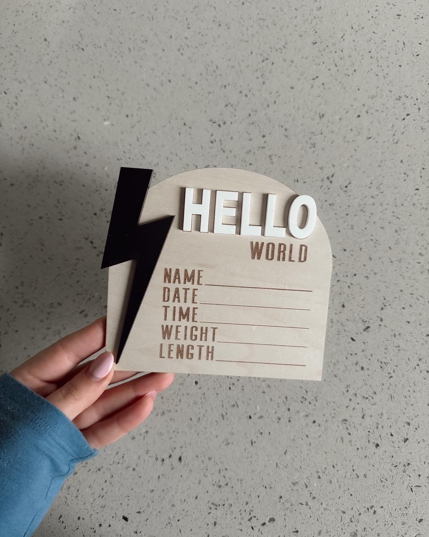 Hello World Lightning | Baby Announcement