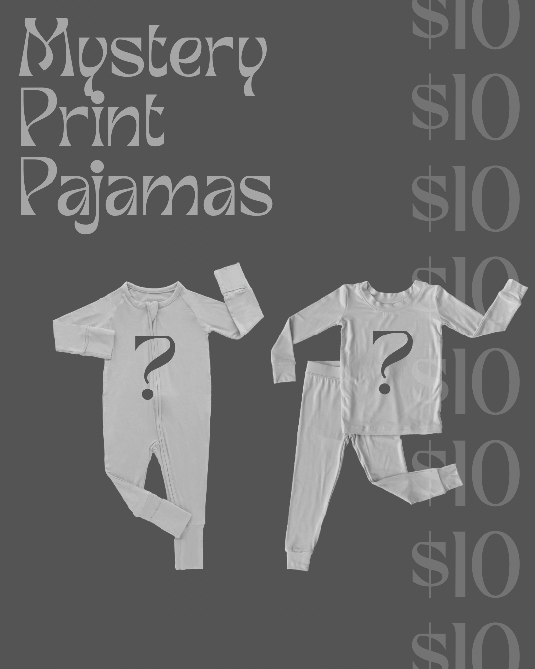 MYSTERY PRINT BAMBOO PAJAMAS