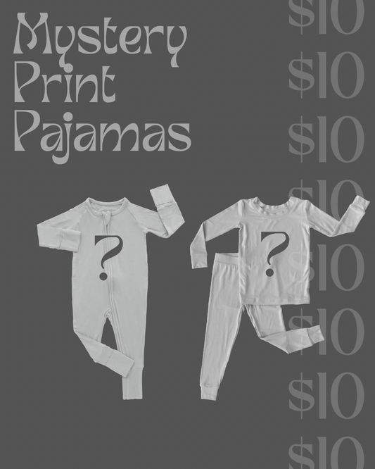 MYSTERY PRINT BAMBOO PAJAMAS