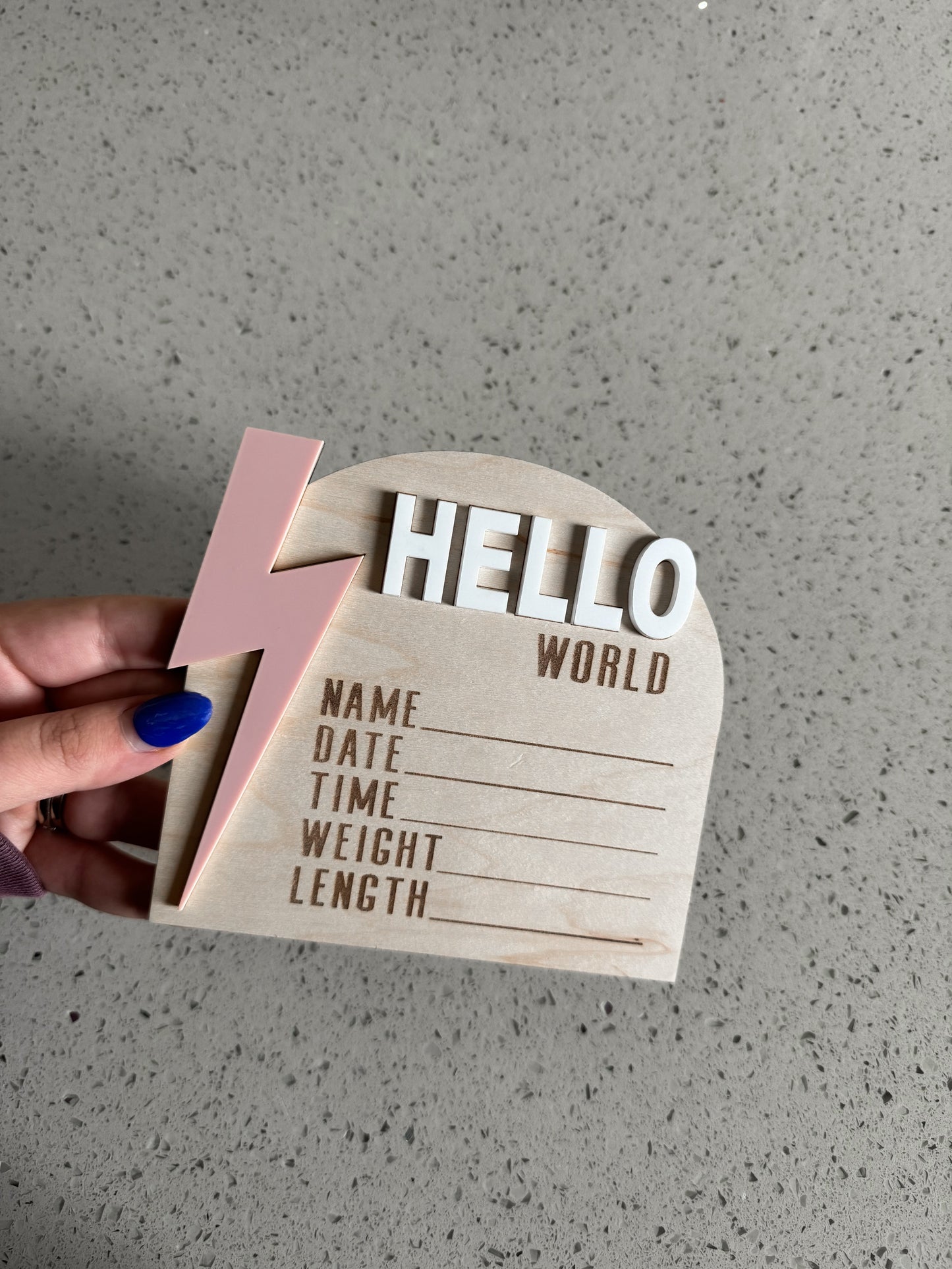 Hello World Lightning | Baby Announcement