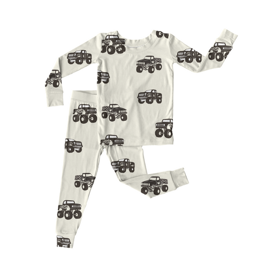 Cream Monster Truck | Bamboo Two - Piece