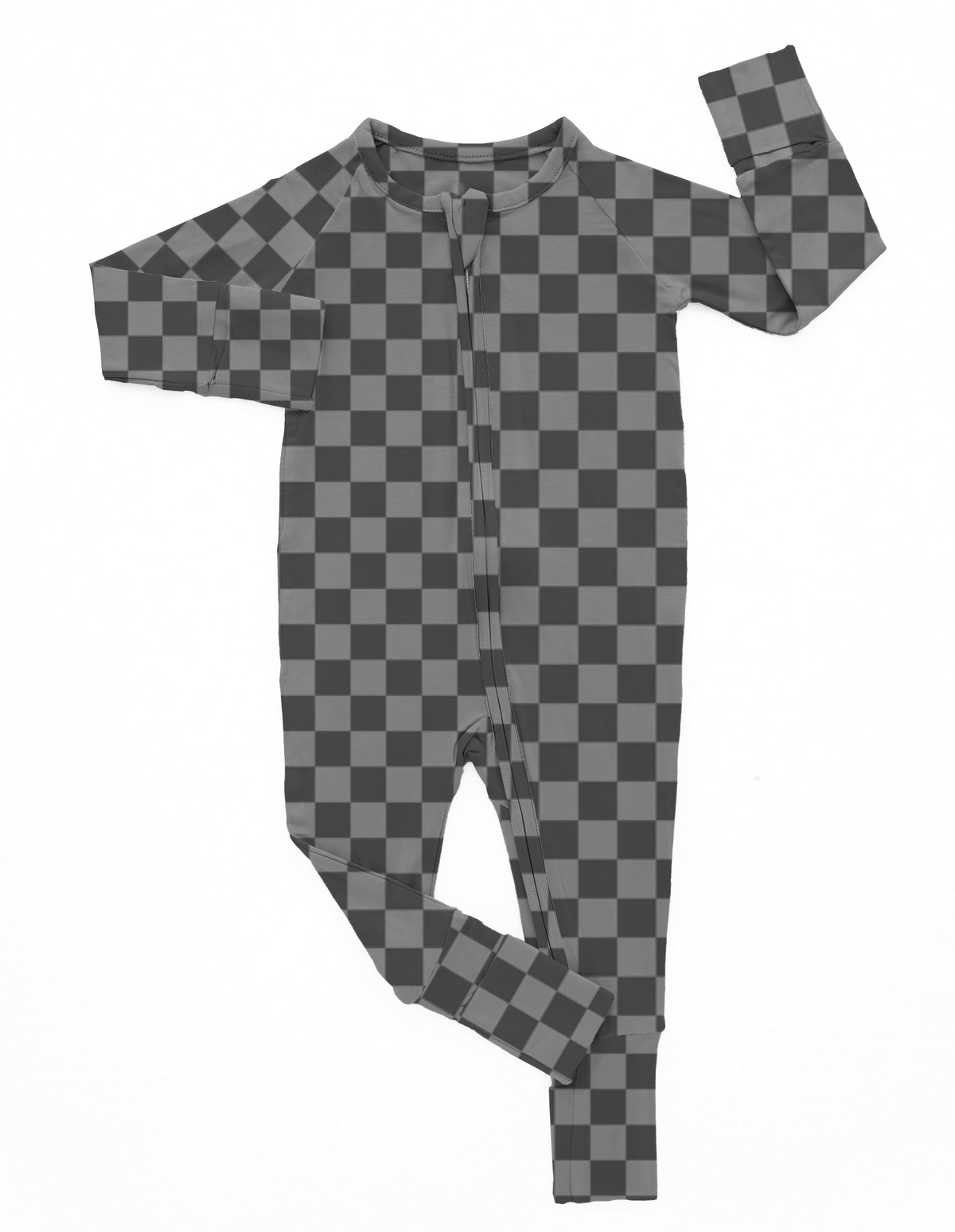 Grey Check | Bamboo Romper