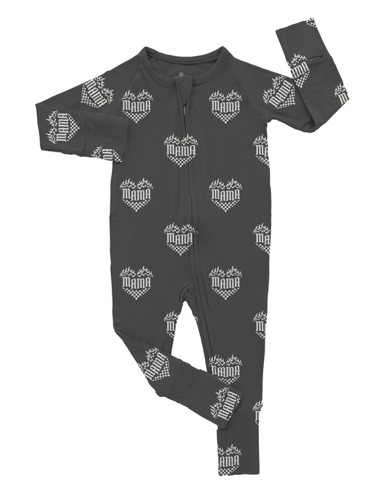 Mama | Charcoal Bamboo Romper