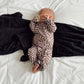 Brown Wavy Checker | Bamboo Romper