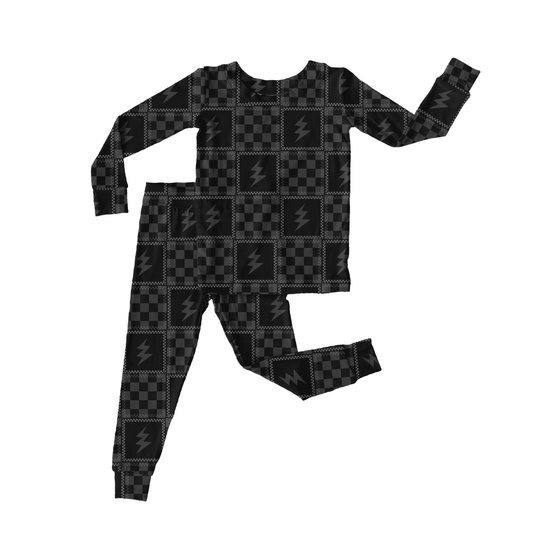 Charcoal Check | Black Bamboo Two-Piece