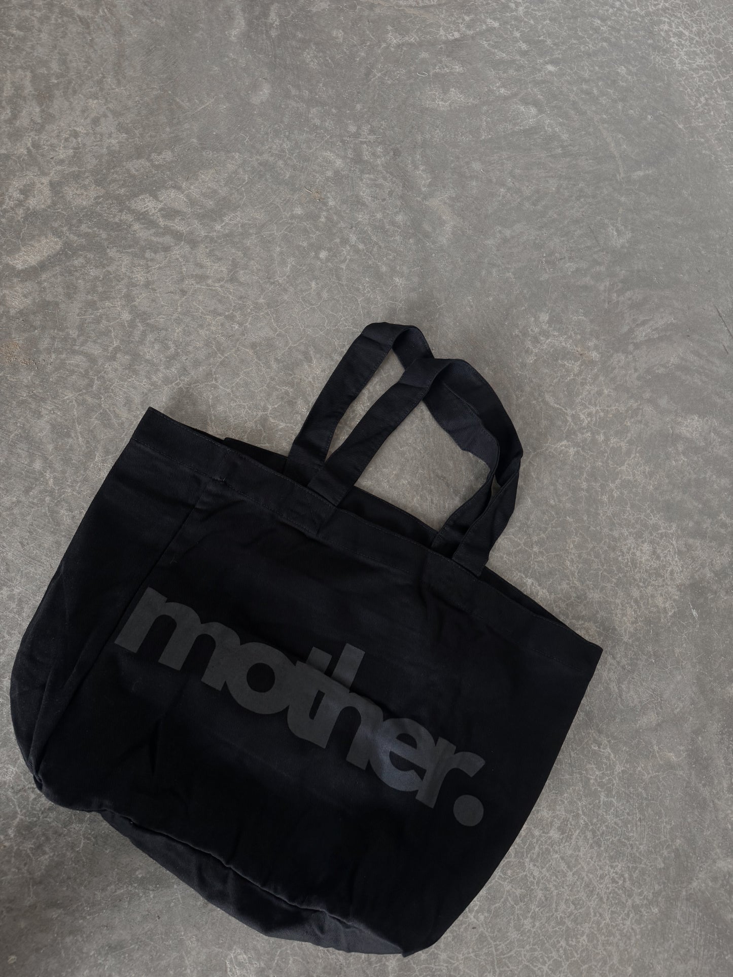 Mother. | Black Oversized Tote