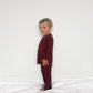 Red Micro Check | Bamboo Straight Leg Two-Piece