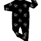 Cowboy Skulls | Black Bamboo Romper