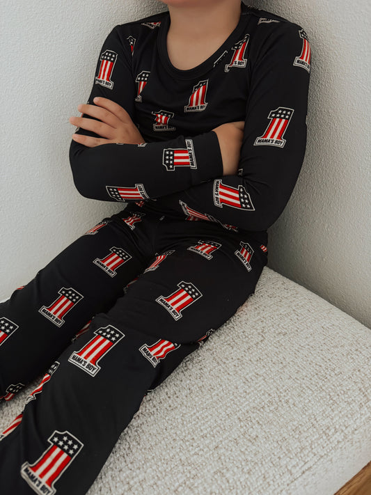 #1 Mama’s Boy | Charcoal Bamboo Two-Piece