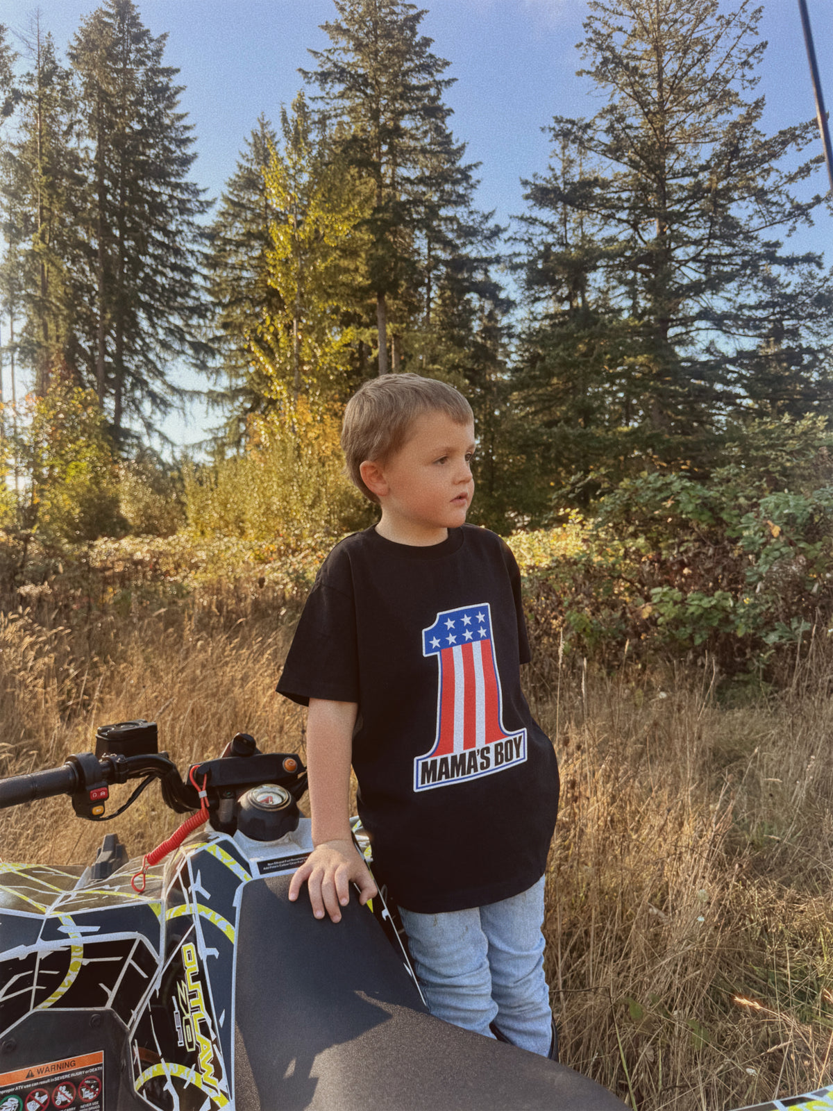 # 1 Mama’s Boy | Cotton Graphic Tee