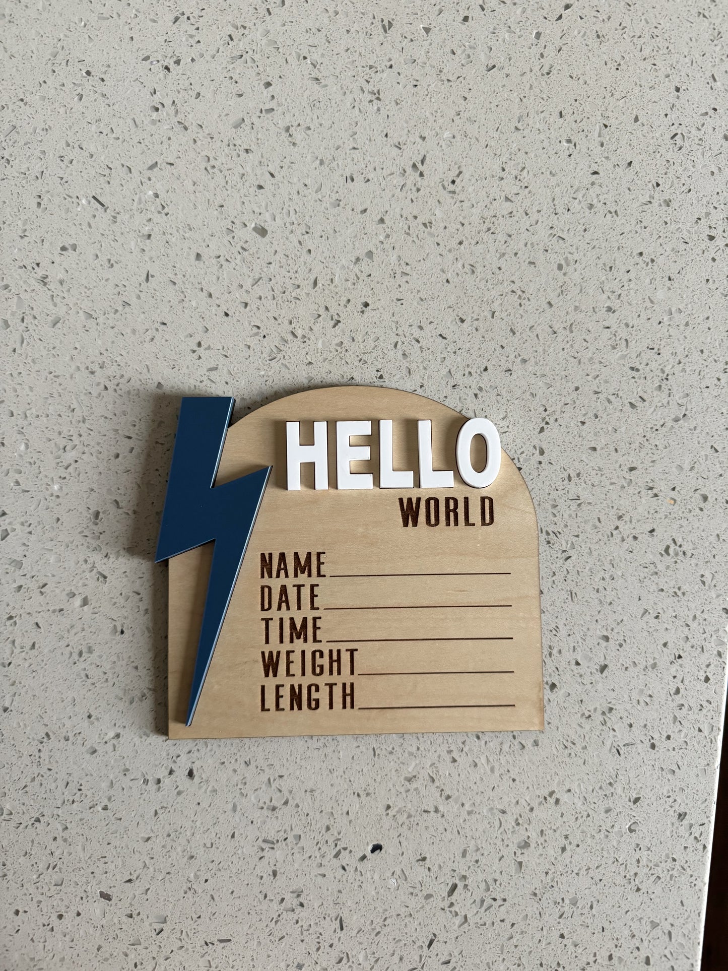 Hello World Lightning | Baby Announcement