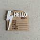 Hello World Lightning | Baby Announcement
