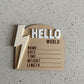 Hello World Lightning | Baby Announcement