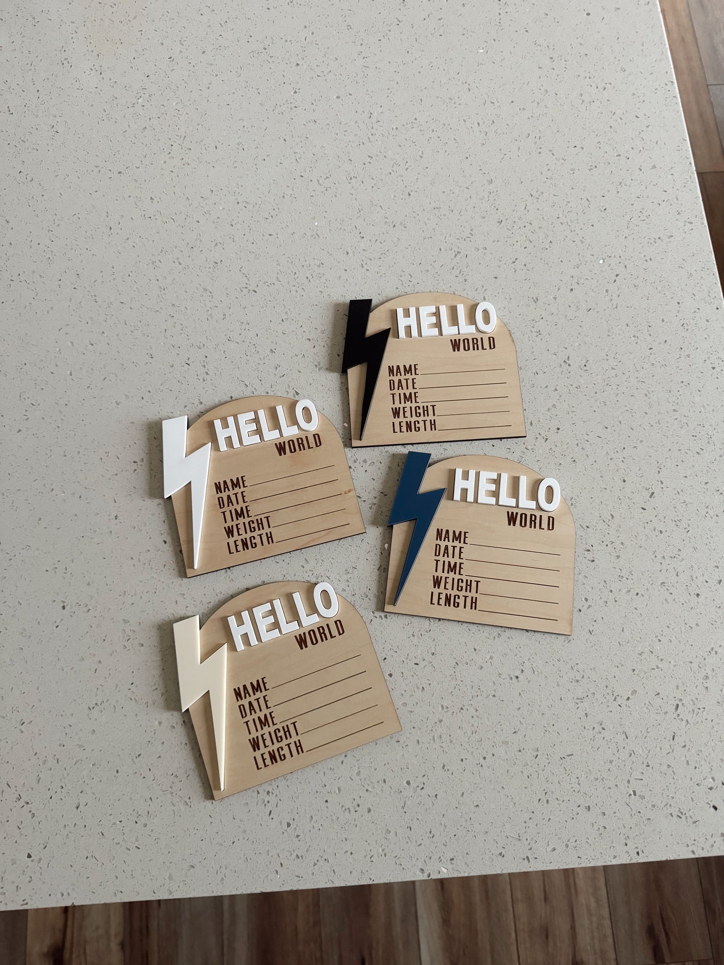 Hello World Lightning | Baby Announcement