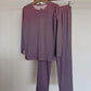 Pink Micro Check | Bamboo Straight Leg Two-Piece